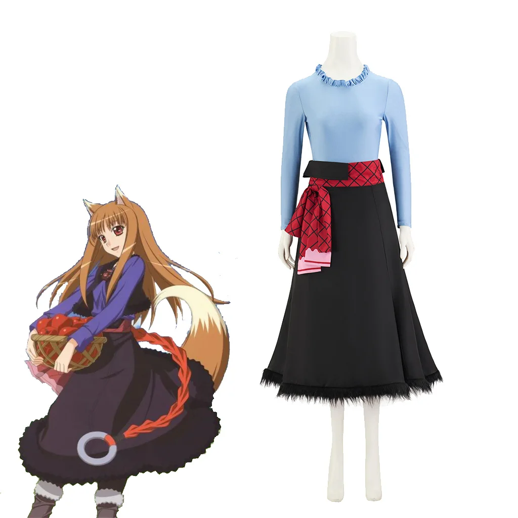Платье для косплея Spice and Wolf Holo, Merchant Meat Spice Wolf Horo, карнавальный костюм, платье, костюм для вечеринки на Хэллоуин, одежда для женщин
Платье для косплея Spice and Wolf Holo, Merchant Meat Spice Wolf Horo, карнавальный костюм, платье, костюм для вечеринки на Хэллоуин, одежда для женщин