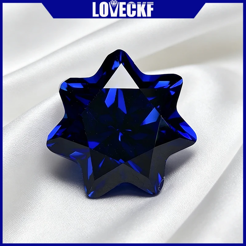 Royal Blue Lab Grown Sapphire 8x8mm Heptagram Shape Loose Gemstones with AGL Certificate for Jewelry Making
Royal Blue Lab Grown Sapphire 8x8mm Heptagram Shape Loose Gemstones with AGL Certificate for Jewelry Making