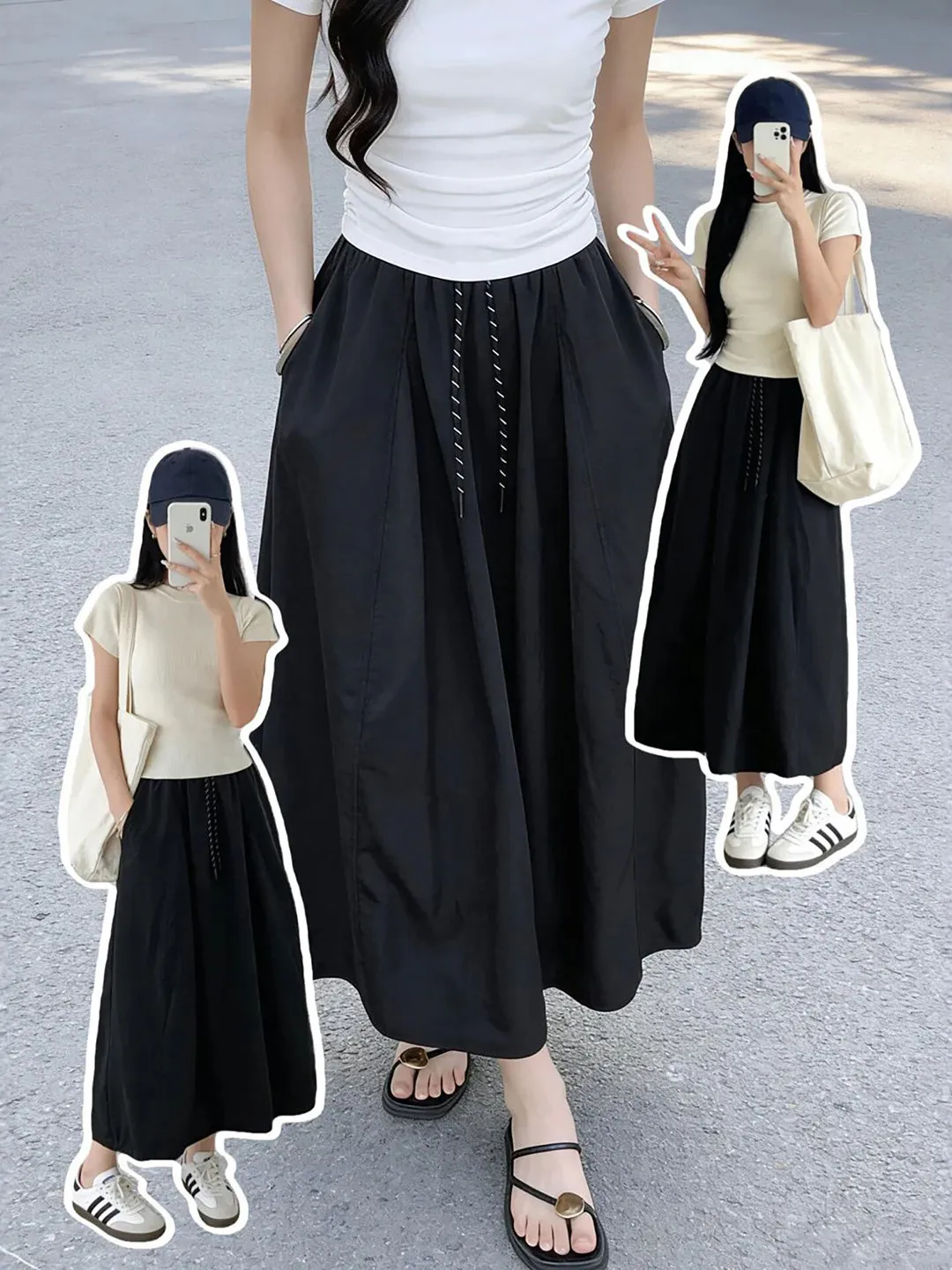plus Size Women's Black Quick Dry A-Line Skirt Autumn Winter Casual High Waist Seven Length Hollow out Shape Skirt
plus Size Women's Black Quick Dry A-Line Skirt Autumn Winter Casual High Waist Seven Length Hollow out Shape Skirt