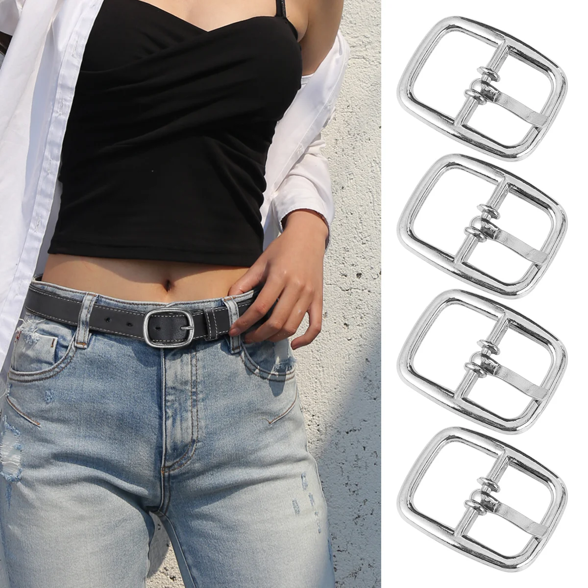 50 Pcs Zinc Alloy Shoe Buckle Heavy Duty Shiny Silver Smooth Metal Roller Buckles for Bag Belt Craft
50 Pcs Zinc Alloy Shoe Buckle Heavy Duty Shiny Silver Smooth Metal Roller Buckles for Bag Belt Craft