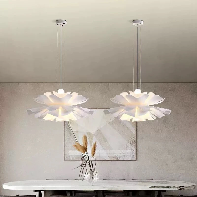 Nordic modern living room dining room simple white romantic flower chandelier girls' room creative bedroom chandelier
Nordic modern living room dining room simple white romantic flower chandelier girls' room creative bedroom chandelier