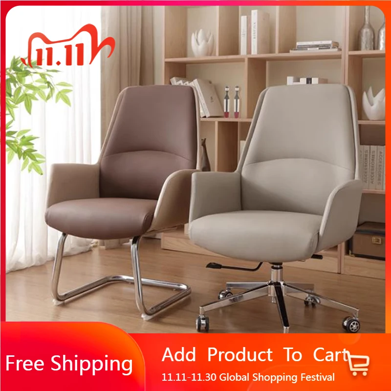 Conference Rolling Office Chair Modern Leather Dresser Comfortable Office Chair Wheels Mobile Sillas De Oficina Salon Furniture
Conference Rolling Office Chair Modern Leather Dresser Comfortable Office Chair Wheels Mobile Sillas De Oficina Salon Furniture