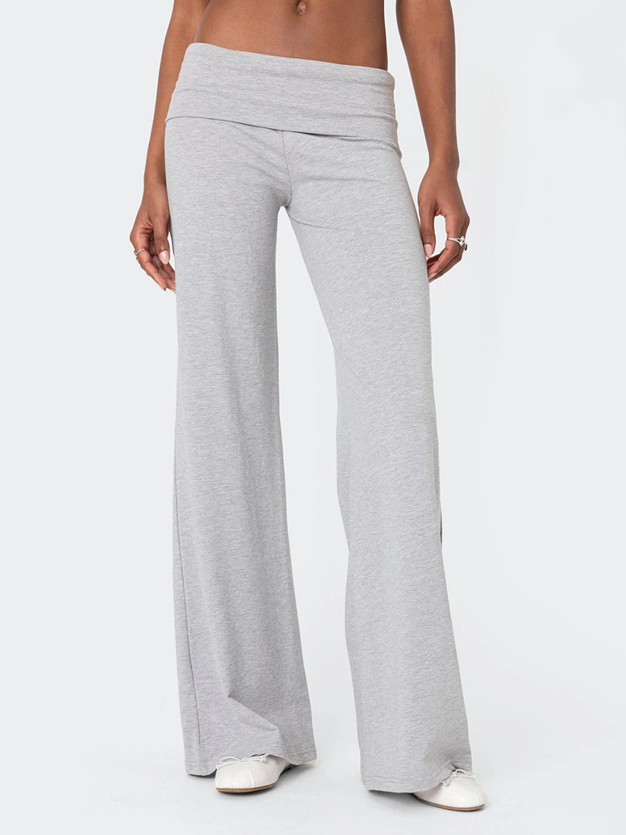 Women s Spring Summer Baggy Pants Foldover Waist Solid Color Loose Wide Leg Pants
Women s Spring Summer Baggy Pants Foldover Waist Solid Color Loose Wide Leg Pants
