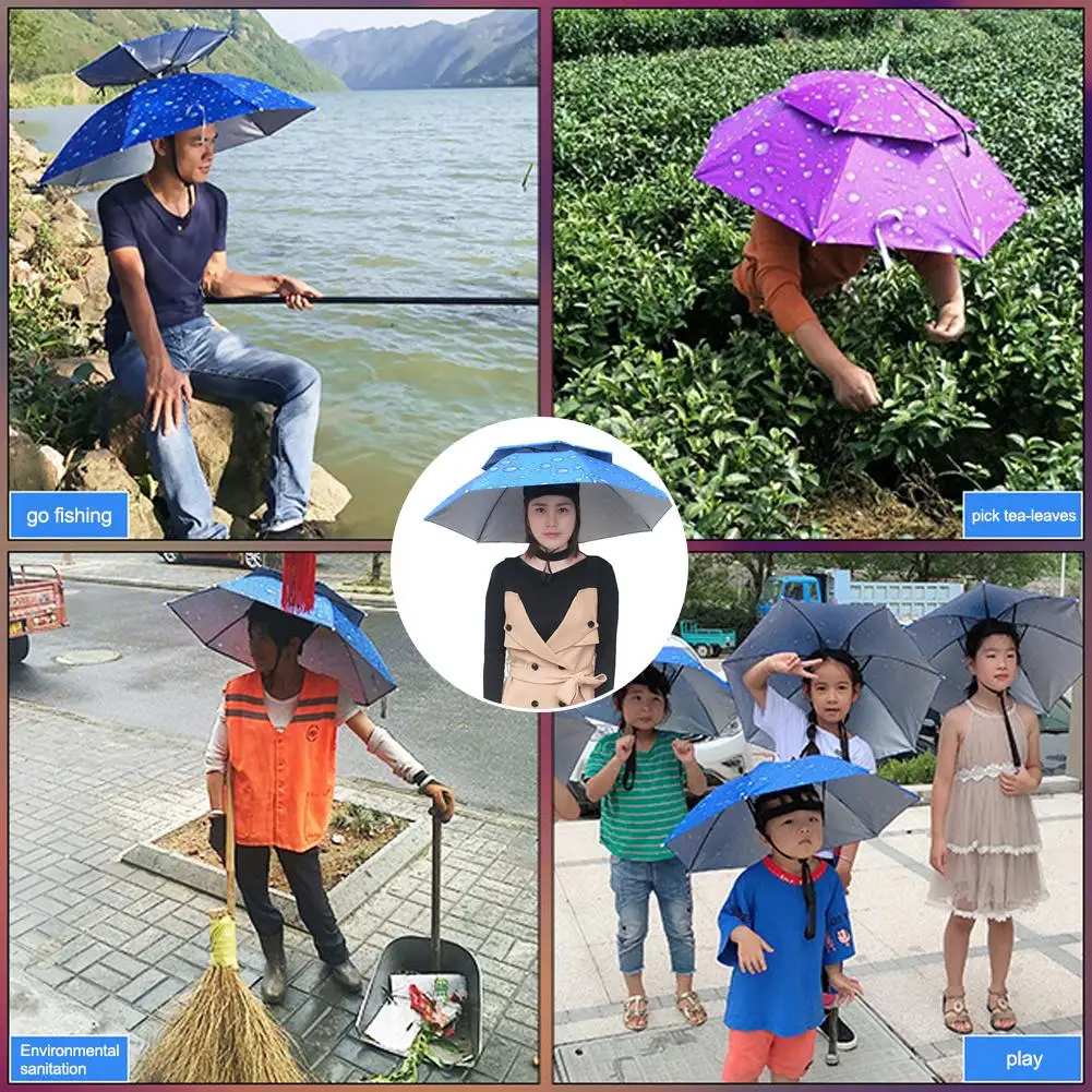 Outdoor Head-Mounted Foldable Umbrella Hat Fishing Hat Shade Hiking Camping Head-mounted Sun Umbrella Waterproof Cycling Ca C2L6
Outdoor Head-Mounted Foldable Umbrella Hat Fishing Hat Shade Hiking Camping Head-mounted Sun Umbrella Waterproof Cycling Ca C2L6