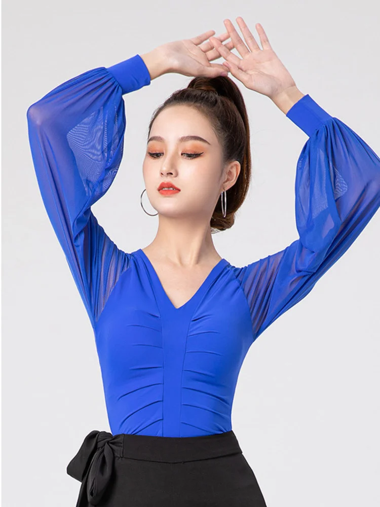 Mesh Dance Suit Women Rompers Women's Latin Elegant Tango Clothes Pleated Festival Outfit Adult Fantasy Girls Slim Fit Top
Mesh Dance Suit Women Rompers Women's Latin Elegant Tango Clothes Pleated Festival Outfit Adult Fantasy Girls Slim Fit Top