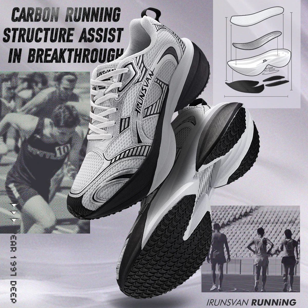 2026 Men's Carbon Plate Cushioning Sports Training Jogging Shoes Unisex Breathable And Comfortable Sneake IRUNSVAN 102rs
2026 Men's Carbon Plate Cushioning Sports Training Jogging Shoes Unisex Breathable And Comfortable Sneake IRUNSVAN 102rs