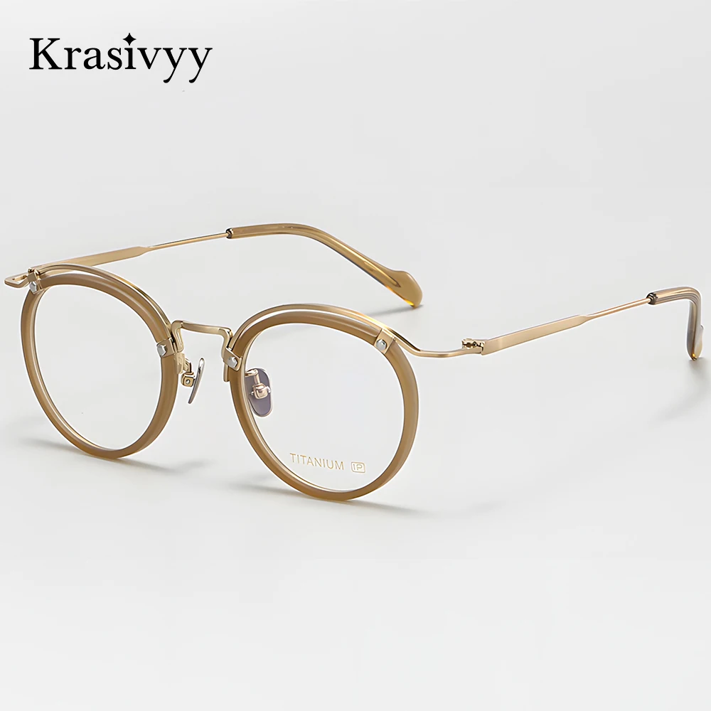 Krasivyy Pure Titanium Glasses Frame Men Ultralight Business Style Round Prescription Eyeglasses Male European Brand Eyewear
Krasivyy Pure Titanium Glasses Frame Men Ultralight Business Style Round Prescription Eyeglasses Male European Brand Eyewear