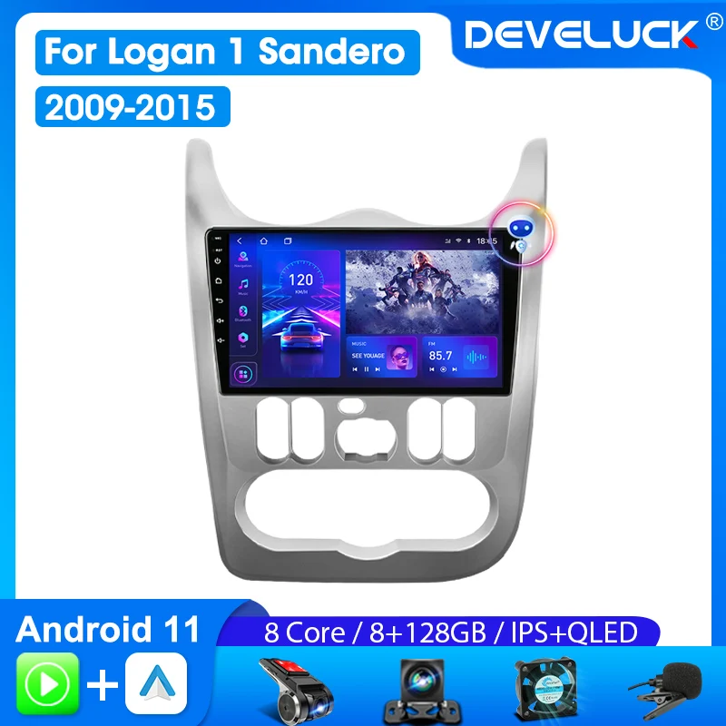 Develuck for Renault Logan 1 Sandero 2009-2015 Largus Dacia Duster 2 Din Android 11 Car Radio Multimedia Player Carplay Stereo
Develuck for Renault Logan 1 Sandero 2009-2015 Largus Dacia Duster 2 Din Android 11 Car Radio Multimedia Player Carplay Stereo