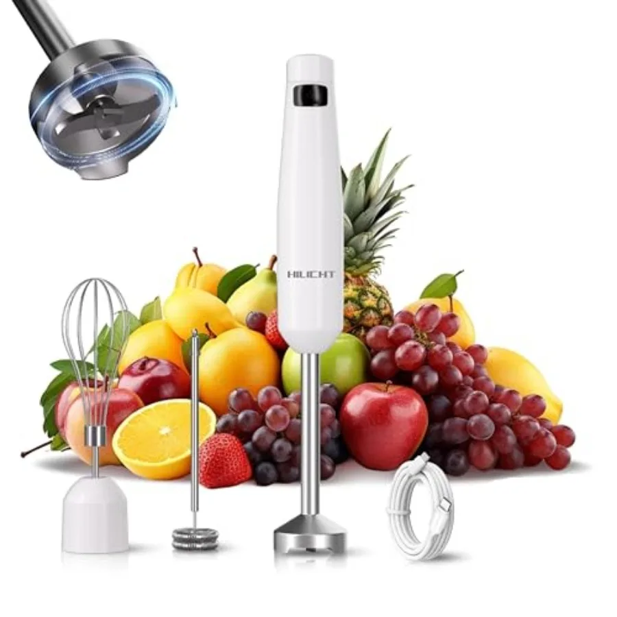 Cordless Immersion Hand Blender Stick Blender Smooth Controlled Blending for Everyday Cooking 12V Brushless Motor Pressure-Sens
Cordless Immersion Hand Blender Stick Blender Smooth Controlled Blending for Everyday Cooking 12V Brushless Motor Pressure-Sens