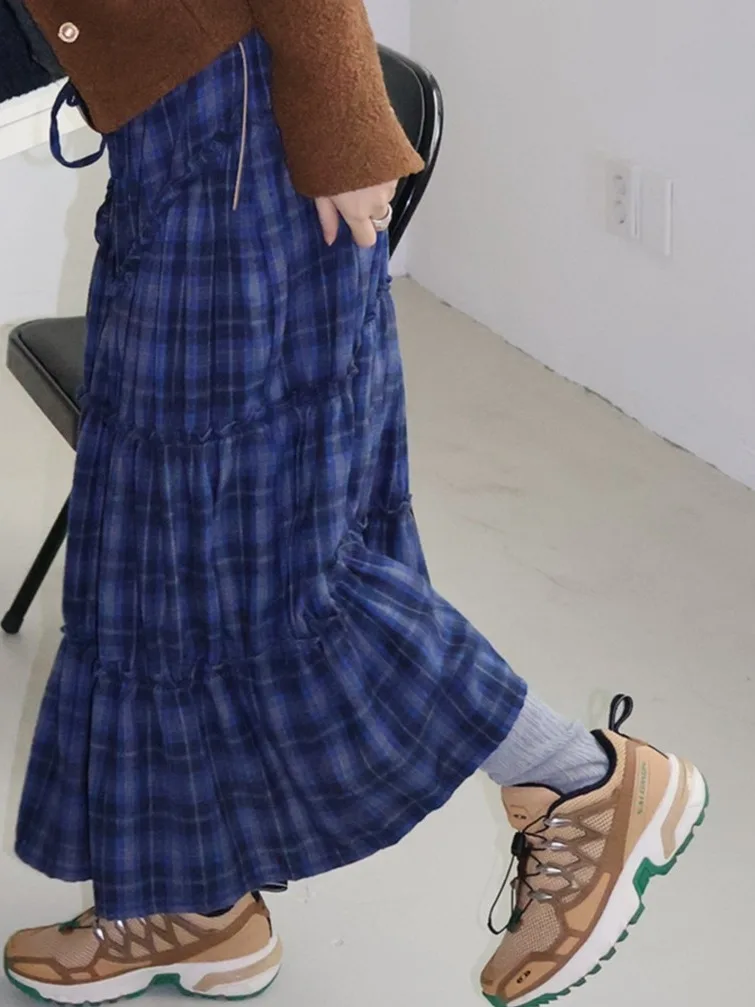 Spring New Arrival Dongda Gate Retro Plaid Ruffle Splicing Skirt Long Dr Japanese Sle f-length Women's Faionable Sk...
Spring New Arrival Dongda Gate Retro Plaid Ruffle Splicing Skirt Long Dr Japanese Sle f-length Women's Faionable Sk...