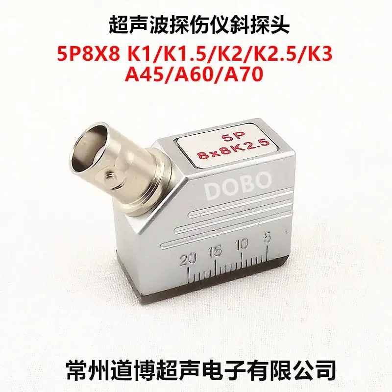 Ultrasonic Oblique Probe 5P8X8K2.5 Universal Flaw Detector Probe Metal Flaw Detection Transverse Wave Transducer
Ultrasonic Oblique Probe 5P8X8K2.5 Universal Flaw Detector Probe Metal Flaw Detection Transverse Wave Transducer