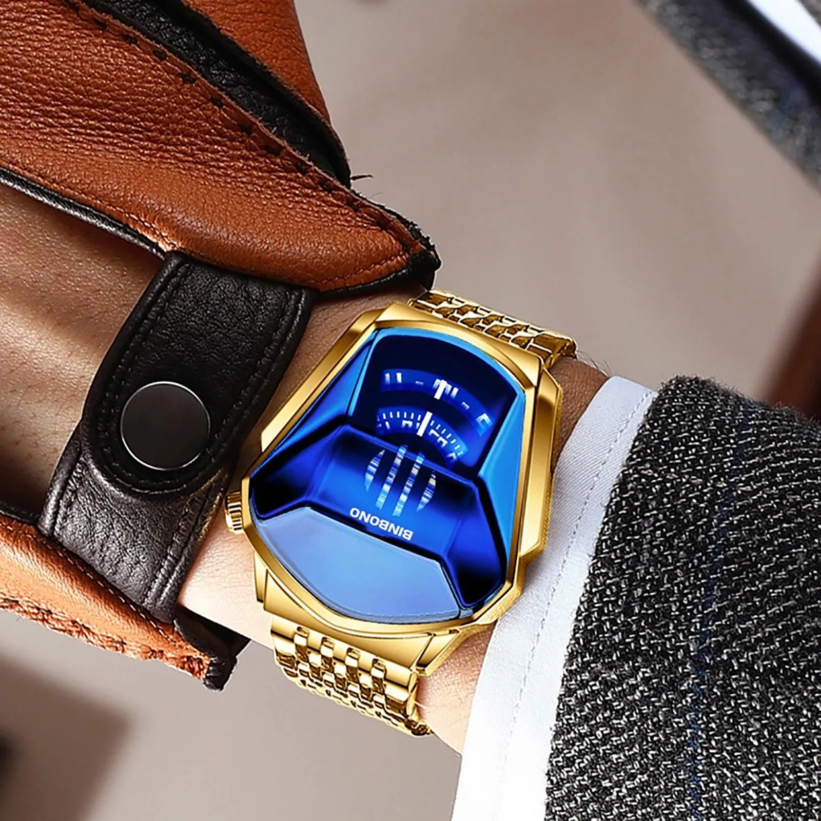 New Diamond Quartz Men'S Watch Fashion Business Waterproof Wristwatch Reinforced Glass Mirror Steel Band Watches
New Diamond Quartz Men'S Watch Fashion Business Waterproof Wristwatch Reinforced Glass Mirror Steel Band Watches