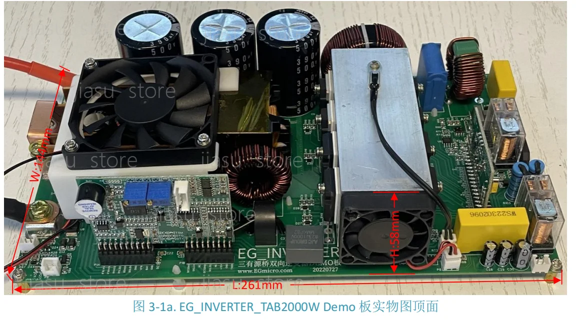 2000W Bidirectional Inverter Demo Board EG_INVERTER_TAB2000W EG8026+EG1615 Support AC 110/220V Adjustable Output
2000W Bidirectional Inverter Demo Board EG_INVERTER_TAB2000W EG8026+EG1615 Support AC 110/220V Adjustable Output