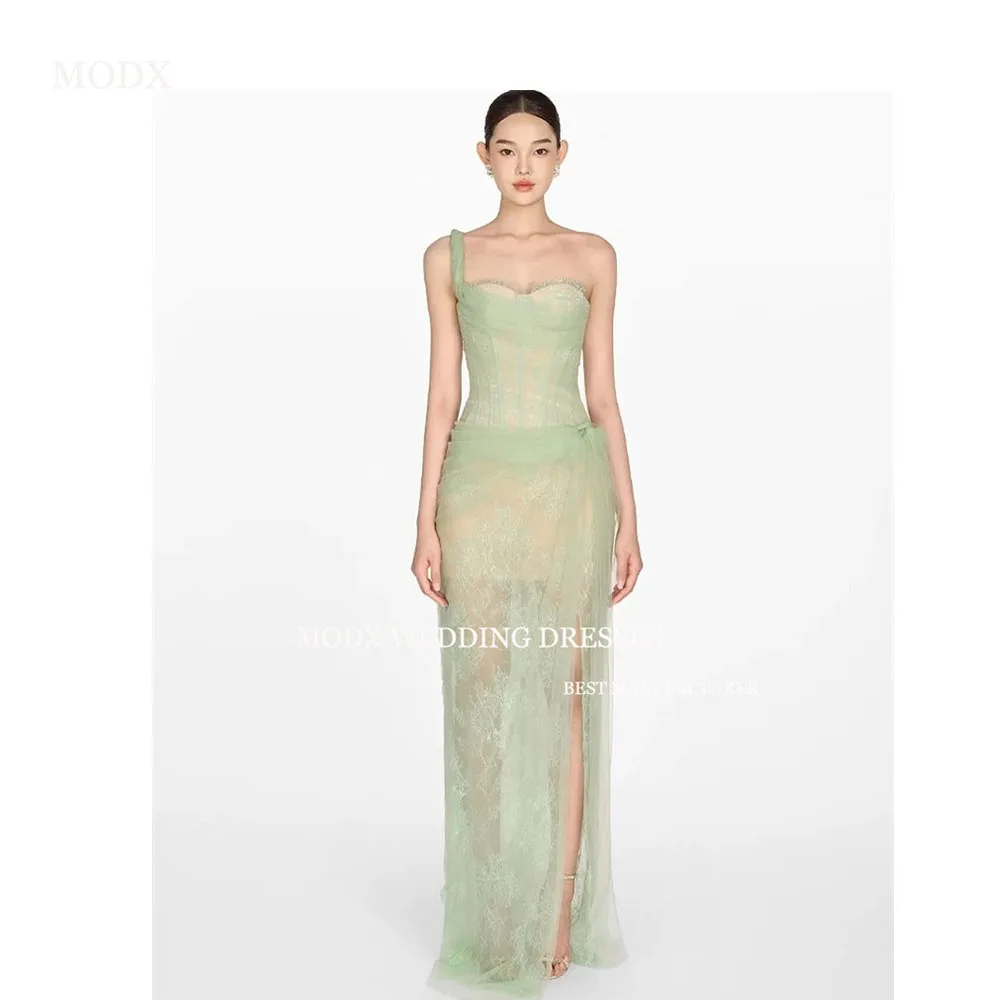 MODX Elegant Lace Mermaid Evening Dresses One Shoulder Split Floor Length Prom Gowns Formal Party Dress Vestidos de fiesta
MODX Elegant Lace Mermaid Evening Dresses One Shoulder Split Floor Length Prom Gowns Formal Party Dress Vestidos de fiesta