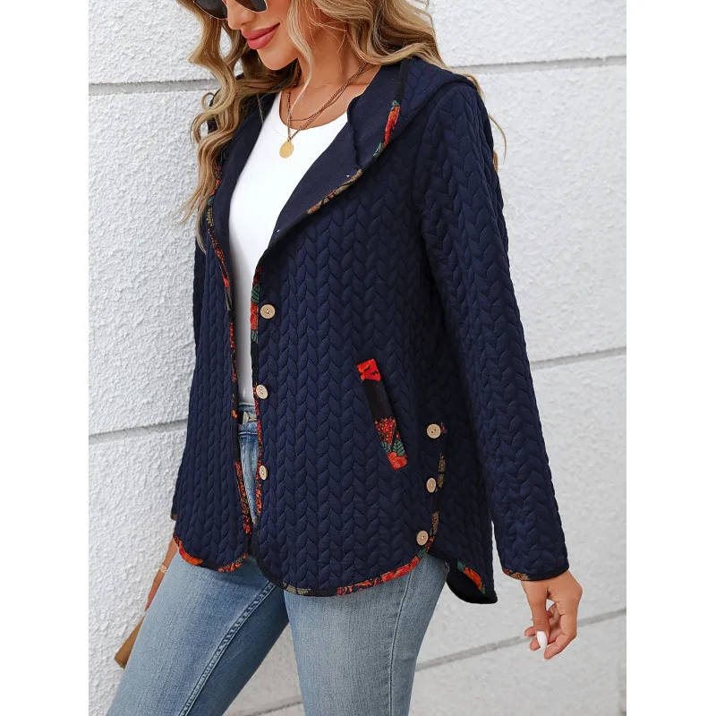 Cotton Padded Hooded Coat Women's plus Size Jacket Winter Outerwear Casual Stylish Hooded Coat for Pear Shaped Women
Cotton Padded Hooded Coat Women's plus Size Jacket Winter Outerwear Casual Stylish Hooded Coat for Pear Shaped Women