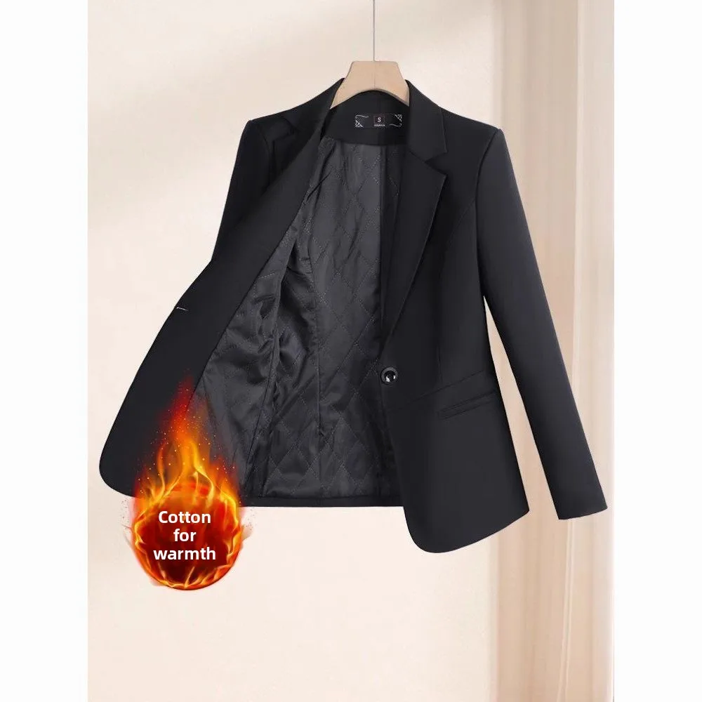 Thiened Cotton Busin Suit Set Warm Bla Cotton Jaet Women's Winter Workwear New 2024 ort Sve Long Coat
Thiened Cotton Busin Suit Set Warm Bla Cotton Jaet Women's Winter Workwear New 2024 ort Sve Long Coat
