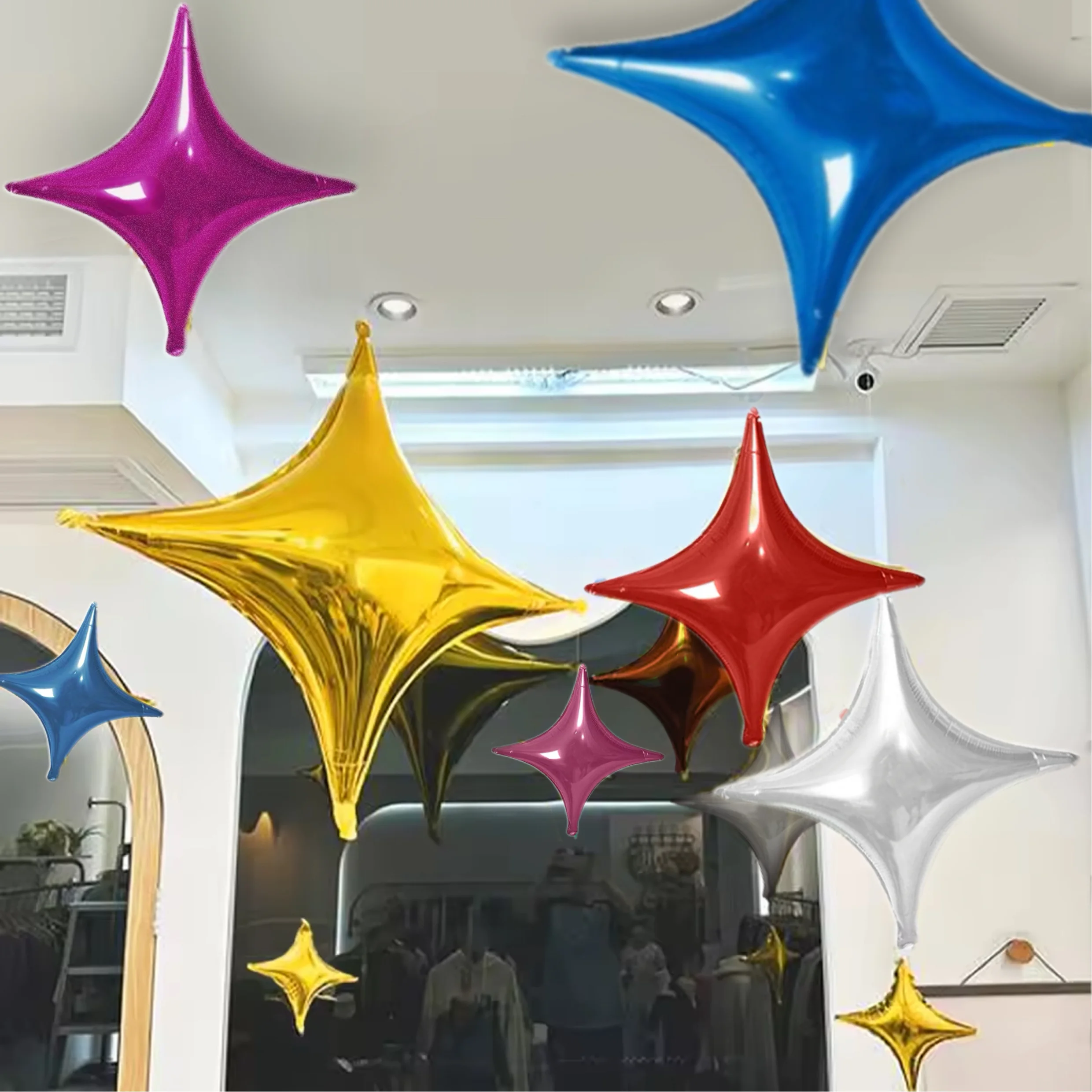 Rose Gold 4Pointed Star Aluminum Foil Balloon for Children Happy Birthday Party Background Decoration Inflatable Air Ball Globos
Rose Gold 4Pointed Star Aluminum Foil Balloon for Children Happy Birthday Party Background Decoration Inflatable Air Ball Globos