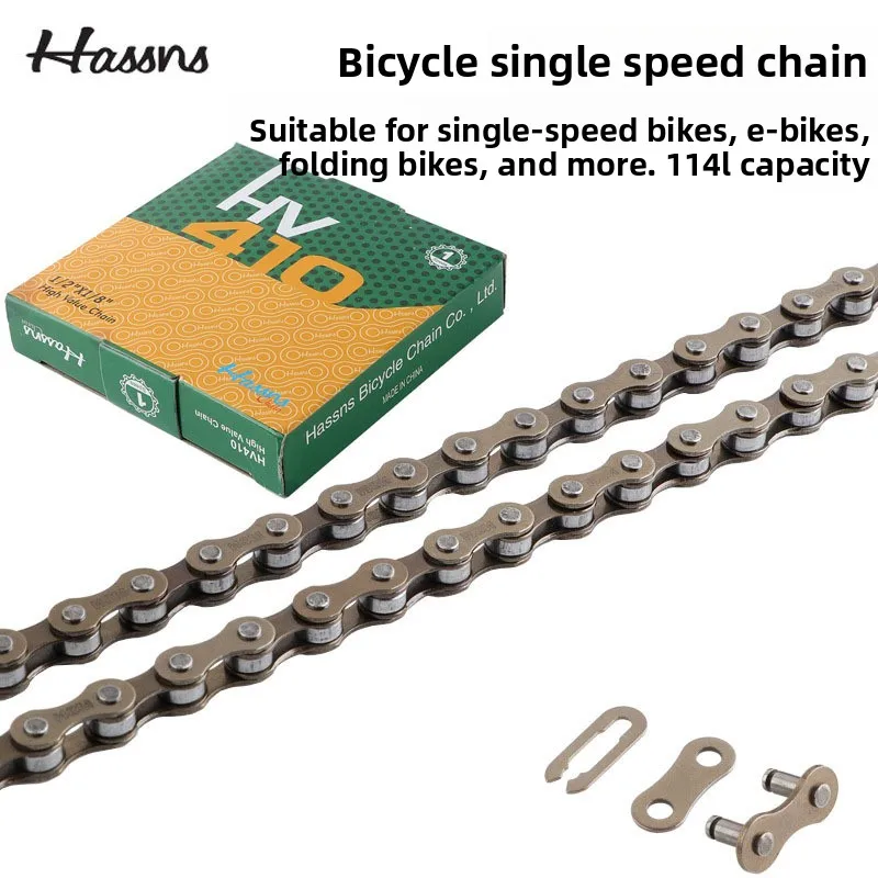 Bicycle Single-Speed Chain, High-Strength Bmx/Street/Die-Fly/Climbing Chain, Rust-Proof
Bicycle Single-Speed Chain, High-Strength Bmx/Street/Die-Fly/Climbing Chain, Rust-Proof
