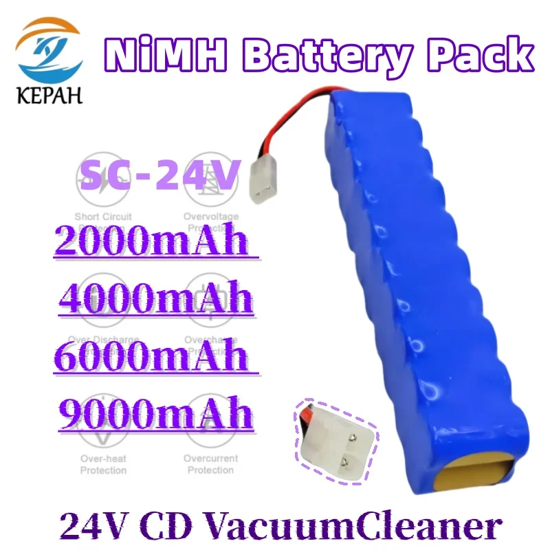 NiMH аккумулятор 24 В, 9000 мАч, подходит для пылесоса Rowenta CD, подходит для Besen Air Force Extreme RH8770
NiMH аккумулятор 24 В, 9000 мАч, подходит для пылесоса Rowenta CD, подходит для Besen Air Force Extreme RH8770