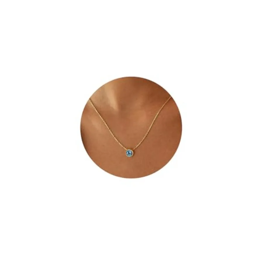 Birthstone Necklace for Women, Dainty 14K Gold Plated Red Blue Green Diamond Emerald Birthstone Necklace 12 Month Birthstone Je
Birthstone Necklace for Women, Dainty 14K Gold Plated Red Blue Green Diamond Emerald Birthstone Necklace 12 Month Birthstone Je