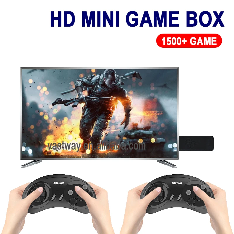 4K HD 16bit Arcade Video Game Console Built-In 1500+ Games Retro TV Game Stick with Wireless Gamepads For SEGA Plug And Play 
4K HD 16bit Arcade Video Game Console Built-In 1500+ Games Retro TV Game Stick with Wireless Gamepads For SEGA Plug And Play