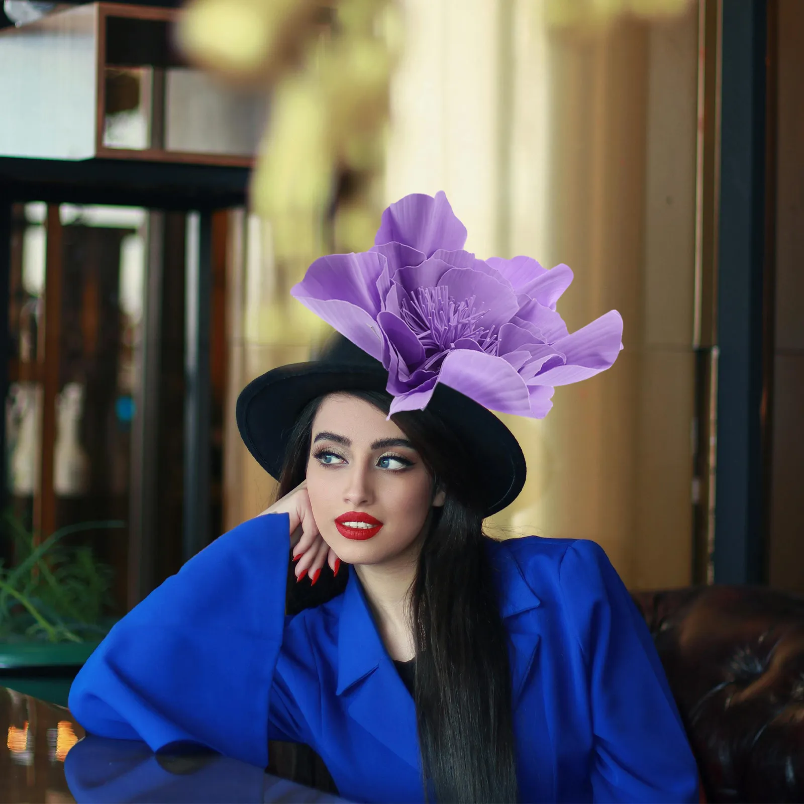 Elegant Flower Fascinator for Women Large Floral Headpiece Lightweight Comfortable Wear Ideal for Tea Party Wedding Ball Photo
Elegant Flower Fascinator for Women Large Floral Headpiece Lightweight Comfortable Wear Ideal for Tea Party Wedding Ball Photo