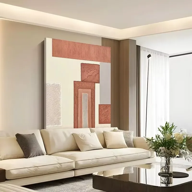 Modern Abstract Handmade Oil Painting, Abstract Geometry, Living Room Decoration, Corridor, Sofa Background, Hanging Painting
Modern Abstract Handmade Oil Painting, Abstract Geometry, Living Room Decoration, Corridor, Sofa Background, Hanging Painting