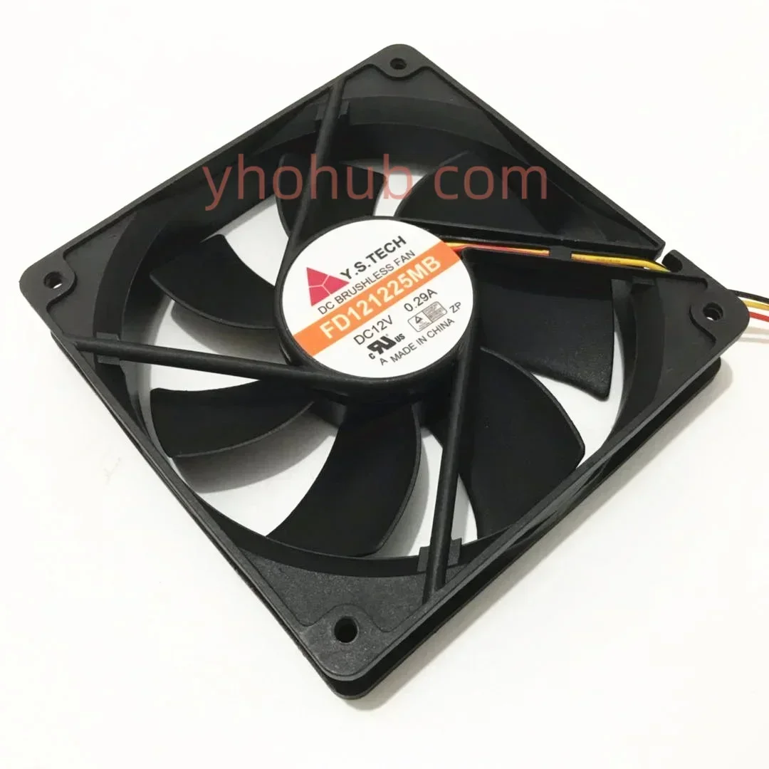 Y.S.TECH FD121225MB DC 12V 0.29A 3-Wire 120X120X25mm Server Cooling Fan
Y.S.TECH FD121225MB DC 12V 0.29A 3-Wire 120X120X25mm Server Cooling Fan