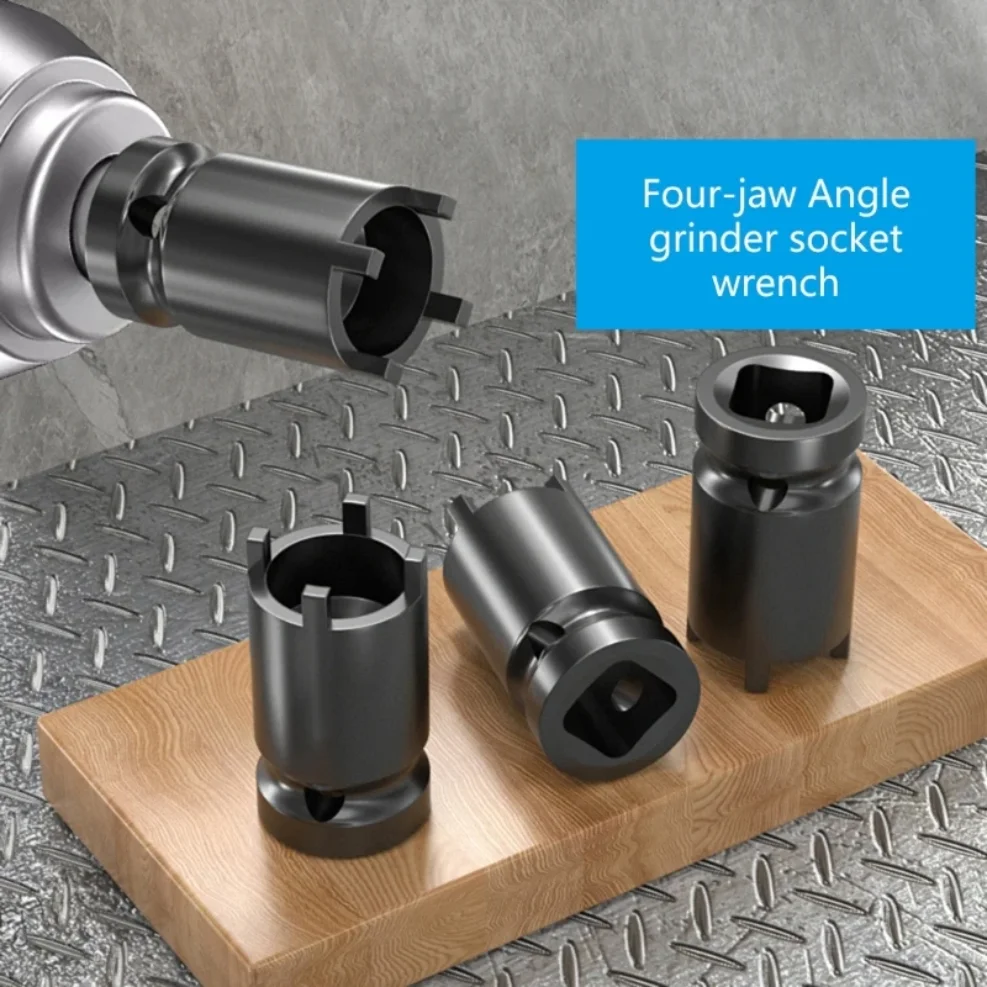 Multifunction Angle Grinder Socket Electric Wrench 4 Pronged Spanner for Quick Flange Nut Removal Power Tool Maintenance
Multifunction Angle Grinder Socket Electric Wrench 4 Pronged Spanner for Quick Flange Nut Removal Power Tool Maintenance