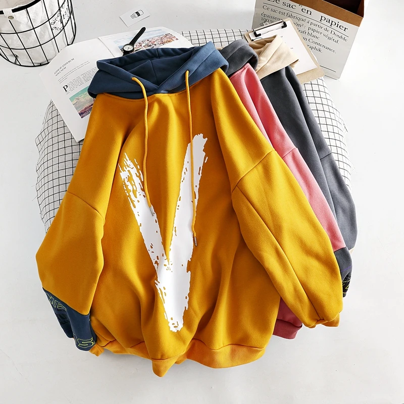 2023 New Korean Style Oversized Hooded Hoodies Letter Printing Trend Pullovers Fall Winter Fleece Thick Warm Sweatshirts
2023 New Korean Style Oversized Hooded Hoodies Letter Printing Trend Pullovers Fall Winter Fleece Thick Warm Sweatshirts