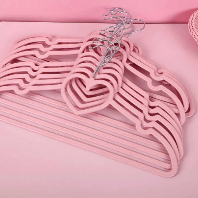 5 PCS/LOT Clothes Hanger Durable ABS Pink Heart-Shaped Multifunction Hangers for Adult Clothing Hanging Supplies
5 PCS/LOT Clothes Hanger Durable ABS Pink Heart-Shaped Multifunction Hangers for Adult Clothing Hanging Supplies