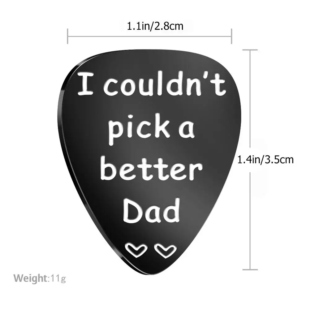 2Pcs Guitar Picks Stainless Steel English Engraving Father Gift Durable Smooth Surface Professional Needs Instruments
2Pcs Guitar Picks Stainless Steel English Engraving Father Gift Durable Smooth Surface Professional Needs Instruments