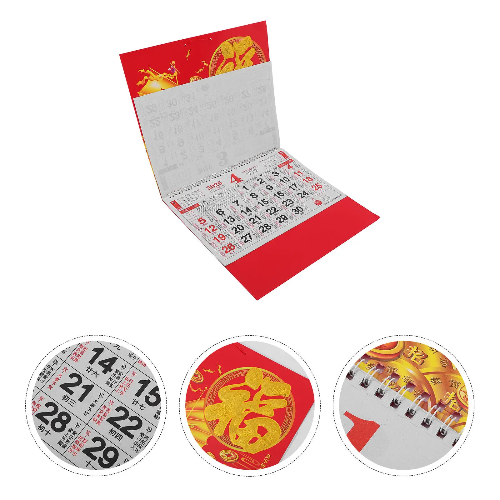 2Pcs Year of The Horse Calendar Hanging Lunar Wall Calendar 2026 Monthly Planner Large Feng Shui New Year Home Office Restaurant
2Pcs Year of The Horse Calendar Hanging Lunar Wall Calendar 2026 Monthly Planner Large Feng Shui New Year Home Office Restaurant