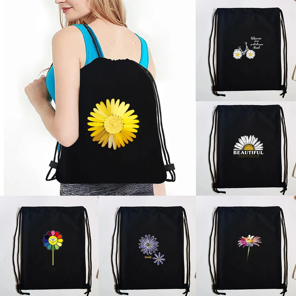 Man Women Drawstring Backpack Pack Gym Tote Bag School Sport Bag Fashion Daisy Printed Tote Cloth Bags Practical Sundries Bags
Man Women Drawstring Backpack Pack Gym Tote Bag School Sport Bag Fashion Daisy Printed Tote Cloth Bags Practical Sundries Bags