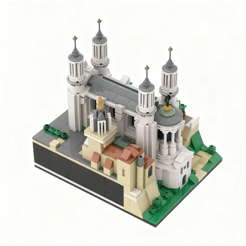 750PCS MOC Architecture Notre Dame De Fourviere Bertrand Barbe Model Custom Building Blocks DIY Assembly Display Gift Blocks Set
750PCS MOC Architecture Notre Dame De Fourviere Bertrand Barbe Model Custom Building Blocks DIY Assembly Display Gift Blocks Set