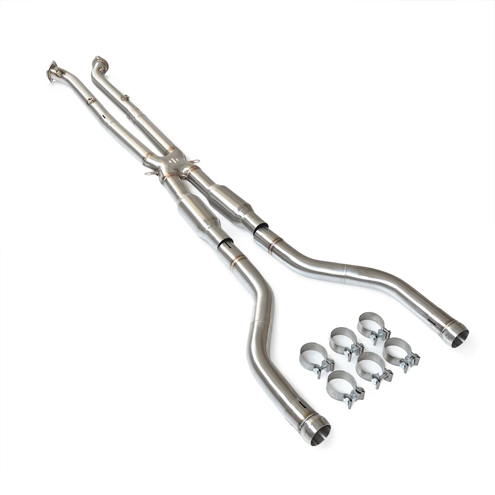 X-pipe Exhaust Suitable for M3 E90/E92/E93 4.0L (2007-2013) 304 Stainless Steel Exhaust Pipe with Resonator Tube Mid Pipe
X-pipe Exhaust Suitable for M3 E90/E92/E93 4.0L (2007-2013) 304 Stainless Steel Exhaust Pipe with Resonator Tube Mid Pipe