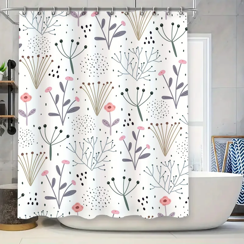 Модная современная цветочная занавеска для душа, водонепроницаемая декоративная подкладка для ванной комнаты для украшения дома
Модная современная цветочная занавеска для душа, водонепроницаемая декоративная подкладка для ванной комнаты для украшения дома
