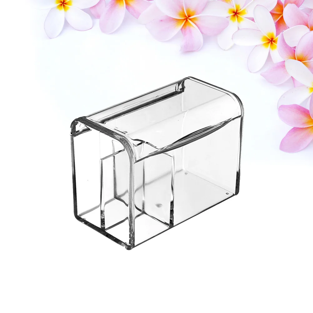Dustproof Transparent Plastic Storage Box Organizer Divided 3 Compartments Lid for Cotton Pads Swabs Storage
Dustproof Transparent Plastic Storage Box Organizer Divided 3 Compartments Lid for Cotton Pads Swabs Storage