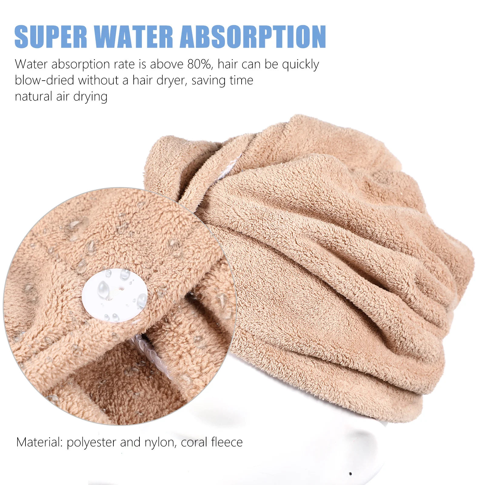 3Pcs Hair Drying Tool Coral Fleece Material Instant Absorbent Cap for Multiple Wash Cycles Hair Dryer Cap Shower Caps
3Pcs Hair Drying Tool Coral Fleece Material Instant Absorbent Cap for Multiple Wash Cycles Hair Dryer Cap Shower Caps
