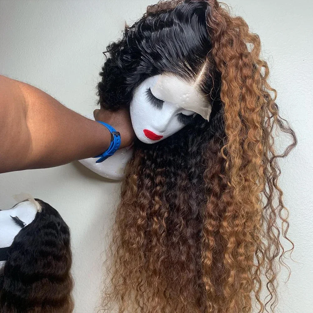 Soft Ombre Brown 26Inch Preplucked Long 180Density Kinky Curly Deep Lace Front Wigs For Women With Baby Hair Glueless Daily
Soft Ombre Brown 26Inch Preplucked Long 180Density Kinky Curly Deep Lace Front Wigs For Women With Baby Hair Glueless Daily