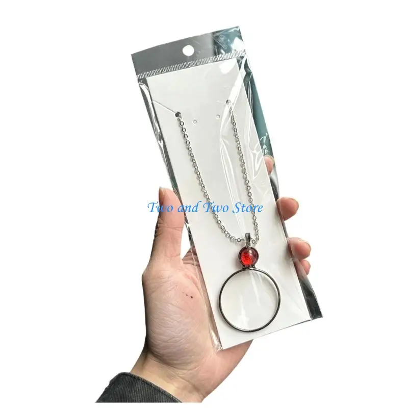 HX6F Resin Pendant Necklace Magnifier Jewelry Perfect For Daily Use
HX6F Resin Pendant Necklace Magnifier Jewelry Perfect For Daily Use
