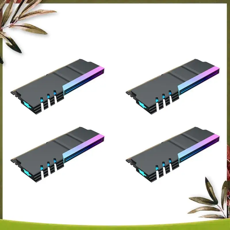 New-4X Computer DDR4 DDR5 5V ARGB Sync Memory Radiator PC RGB Colorful RAM Heatsink Cooler Cooling Shim Armor Black
New-4X Computer DDR4 DDR5 5V ARGB Sync Memory Radiator PC RGB Colorful RAM Heatsink Cooler Cooling Shim Armor Black