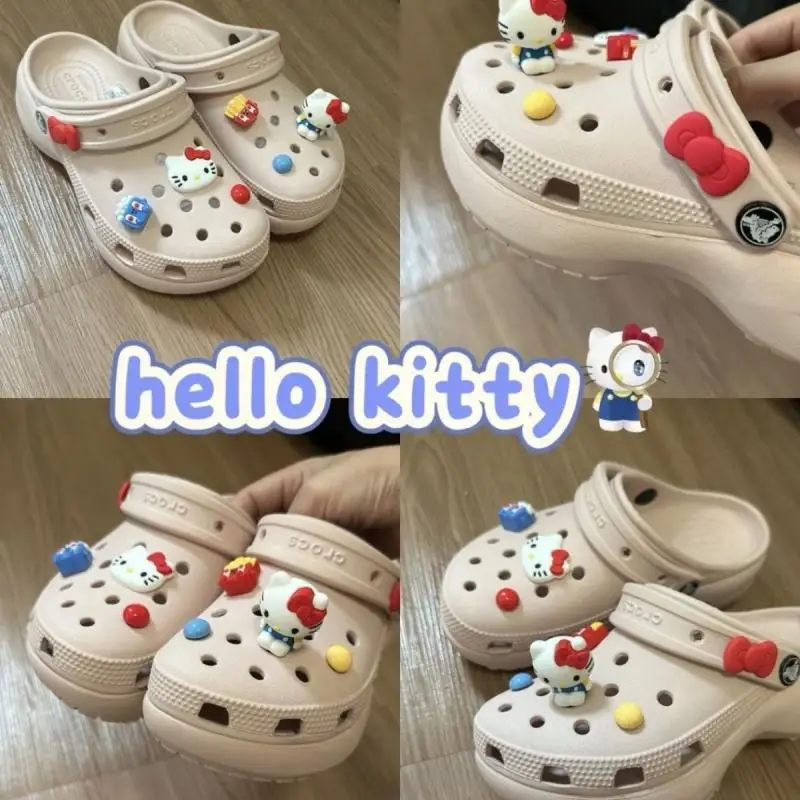 Милая обувь с героями мультфильмов «Hello Kitty», аксессуары «сделай сам», цветы с отверстиями, украшение вампира, съемный дофамин, картофель фри, трехмерный подарок для девочек
Милая обувь с героями мультфильмов «Hello Kitty», аксессуары «сделай сам», цветы с отверстиями, украшение вампира, съемный дофамин, картофель фри, трехмерный подарок для девочек