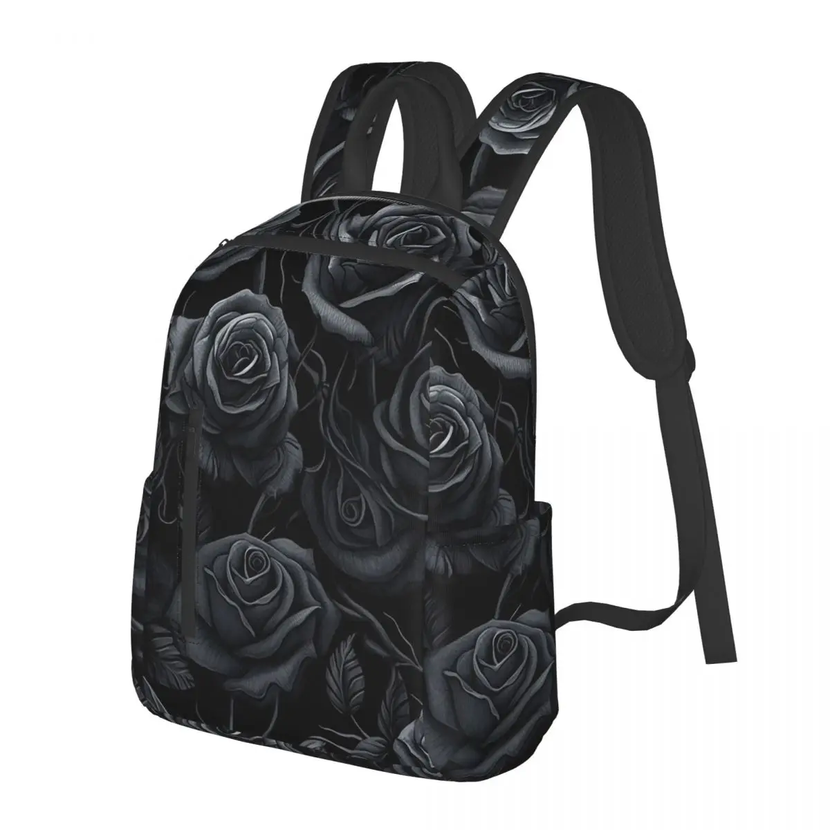 Matte Black Roses Pattern Student Backpack School Bag Hiking Travel Daypack for Men Women Bookbag Shoulder Bags
Matte Black Roses Pattern Student Backpack School Bag Hiking Travel Daypack for Men Women Bookbag Shoulder Bags
