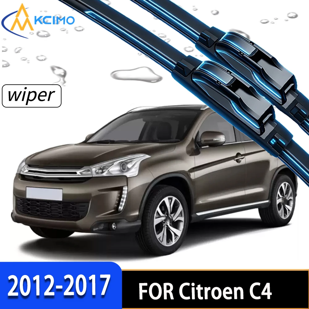 For Citroën C4 Aircross 2012-2017 2Pcs Front Windshield Wiper Blades, Durable Rubber Wipers to Ensure Clear Driving Sight
For Citroën C4 Aircross 2012-2017 2Pcs Front Windshield Wiper Blades, Durable Rubber Wipers to Ensure Clear Driving Sight