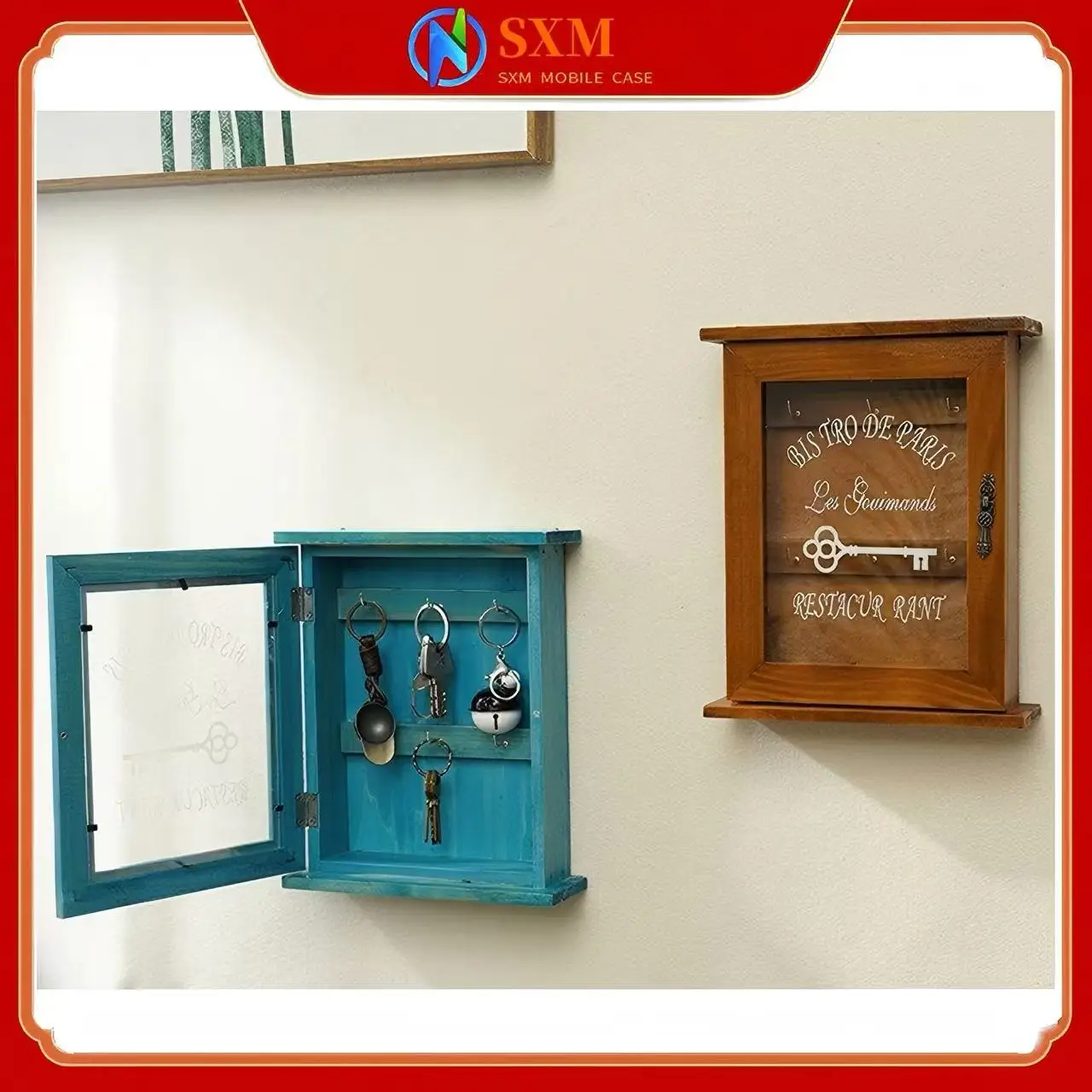 Вход, деревянный настенный ящик для хранения ключей, домашний ящик для хранения в стиле ретро, пыленепроницаемая дверь, сетчатый красный крючок для хранения ключей
Вход, деревянный настенный ящик для хранения ключей, домашний ящик для хранения в стиле ретро, пыленепроницаемая дверь, сетчатый красный крючок для хранения ключей