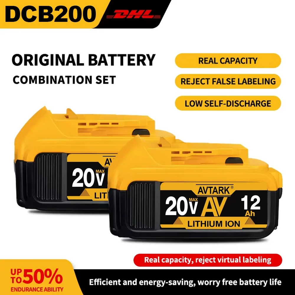 20V for Dewalt New 100% Original 12000mAh Power Tool Battery DCB206 20V 12.0Ah Battery DCB206 20V Battery DCB205 DCB200
20V for Dewalt New 100% Original 12000mAh Power Tool Battery DCB206 20V 12.0Ah Battery DCB206 20V Battery DCB205 DCB200