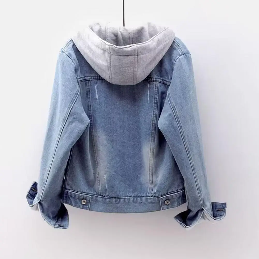 Women Long-sleeved Coat Warm Fleece-lined Denim Jacket with Pockets for Women Lapel Collar Single-breasted Design Long for Wear
Women Long-sleeved Coat Warm Fleece-lined Denim Jacket with Pockets for Women Lapel Collar Single-breasted Design Long for Wear