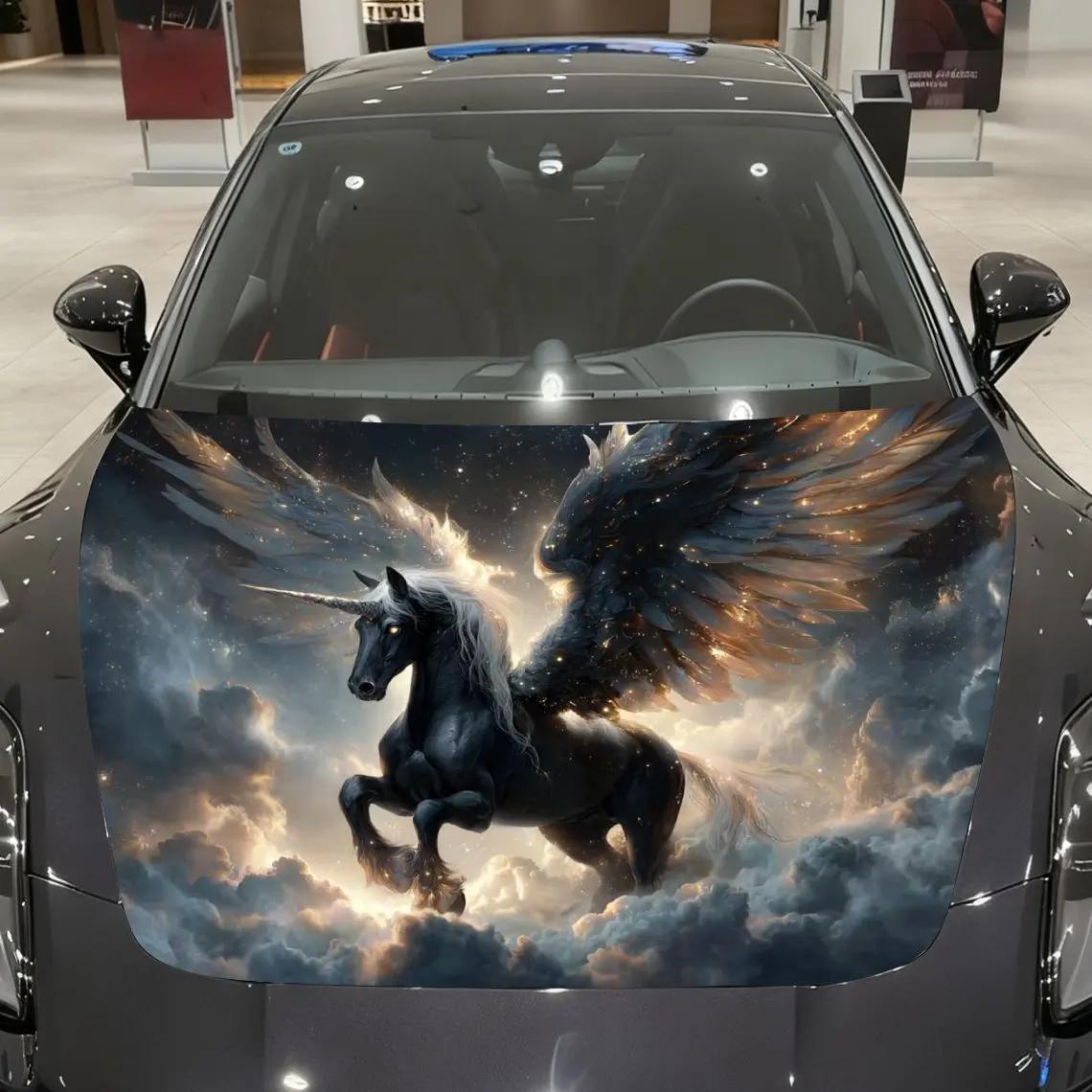 Dreamy Winged Unicorn Car Hood Sticker-Durable PVC Sticker,waterproof Self-adhesive,strong Vehicle Decoration,vehicle Decoration
Dreamy Winged Unicorn Car Hood Sticker-Durable PVC Sticker,waterproof Self-adhesive,strong Vehicle Decoration,vehicle Decoration