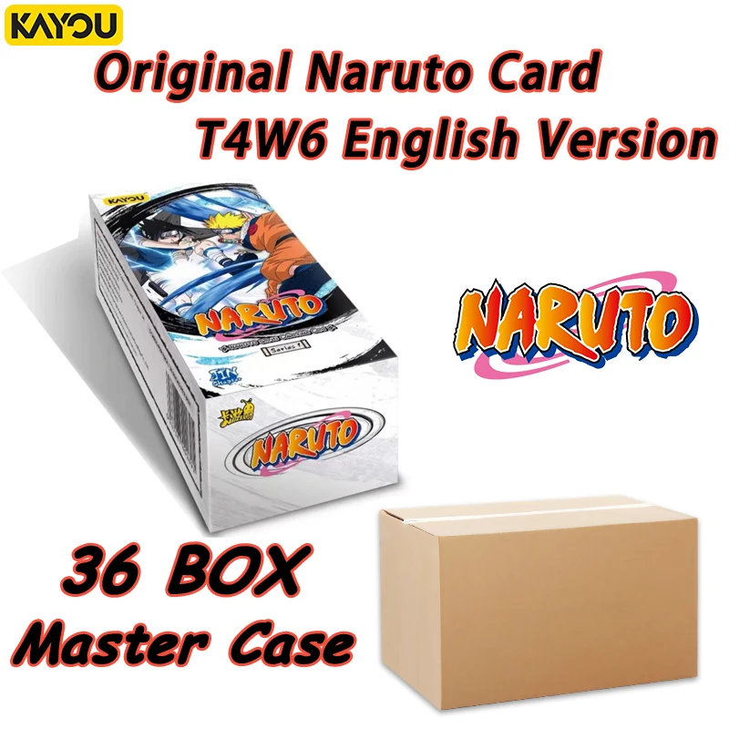 KAYOU Original Naruto T4W6 Master Case 36 Boxes Wholesale English Smriti Jin Chapter SE BP Anime Collectible Trading Cards Gift
KAYOU Original Naruto T4W6 Master Case 36 Boxes Wholesale English Smriti Jin Chapter SE BP Anime Collectible Trading Cards Gift